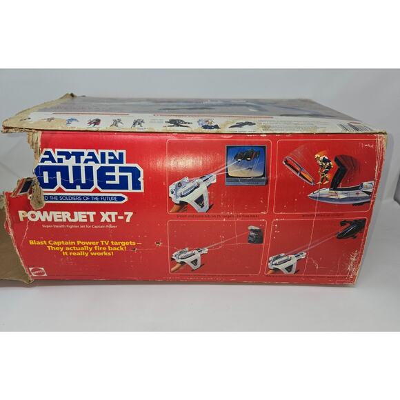 Captain Power Powerjet XT-7 4 Action Figures Weapon 3 VHS Tape Lot 1987 Complete - Picture 6 of 16